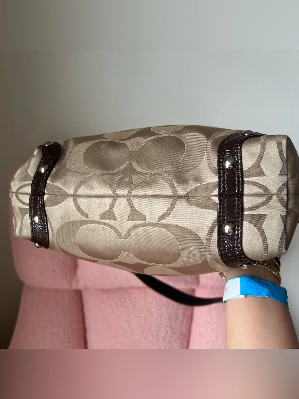 Coach Signature Carly Hobo Shoulder Bag